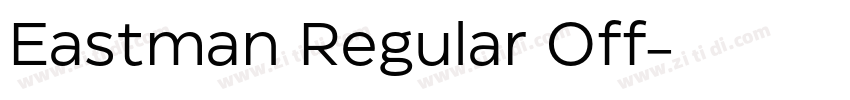 Eastman Regular Off字体转换